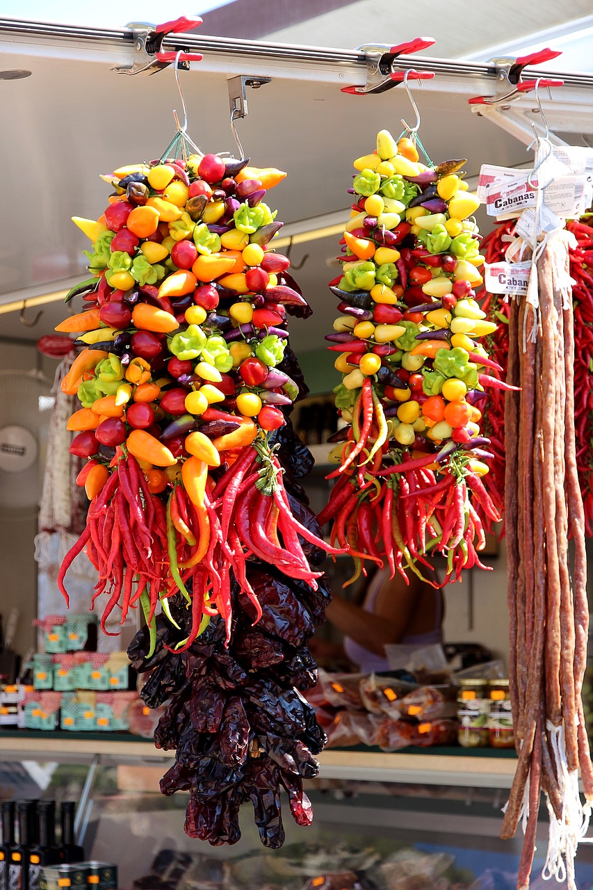 Image - vegetables pepperoni food red