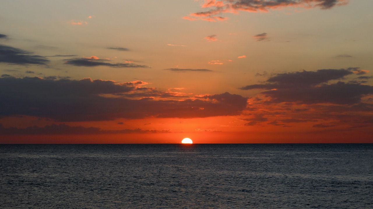 Image - sunset sea landscape horizon