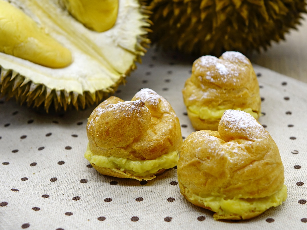 Image - durian puff pastry bakery cream