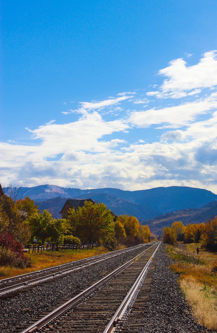 Image - railroad track mountains colorado