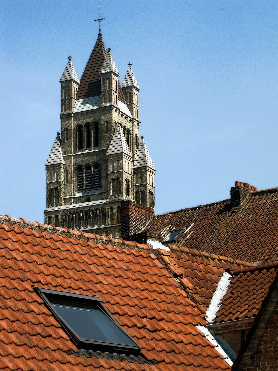 Image - church tower tiled roof roof