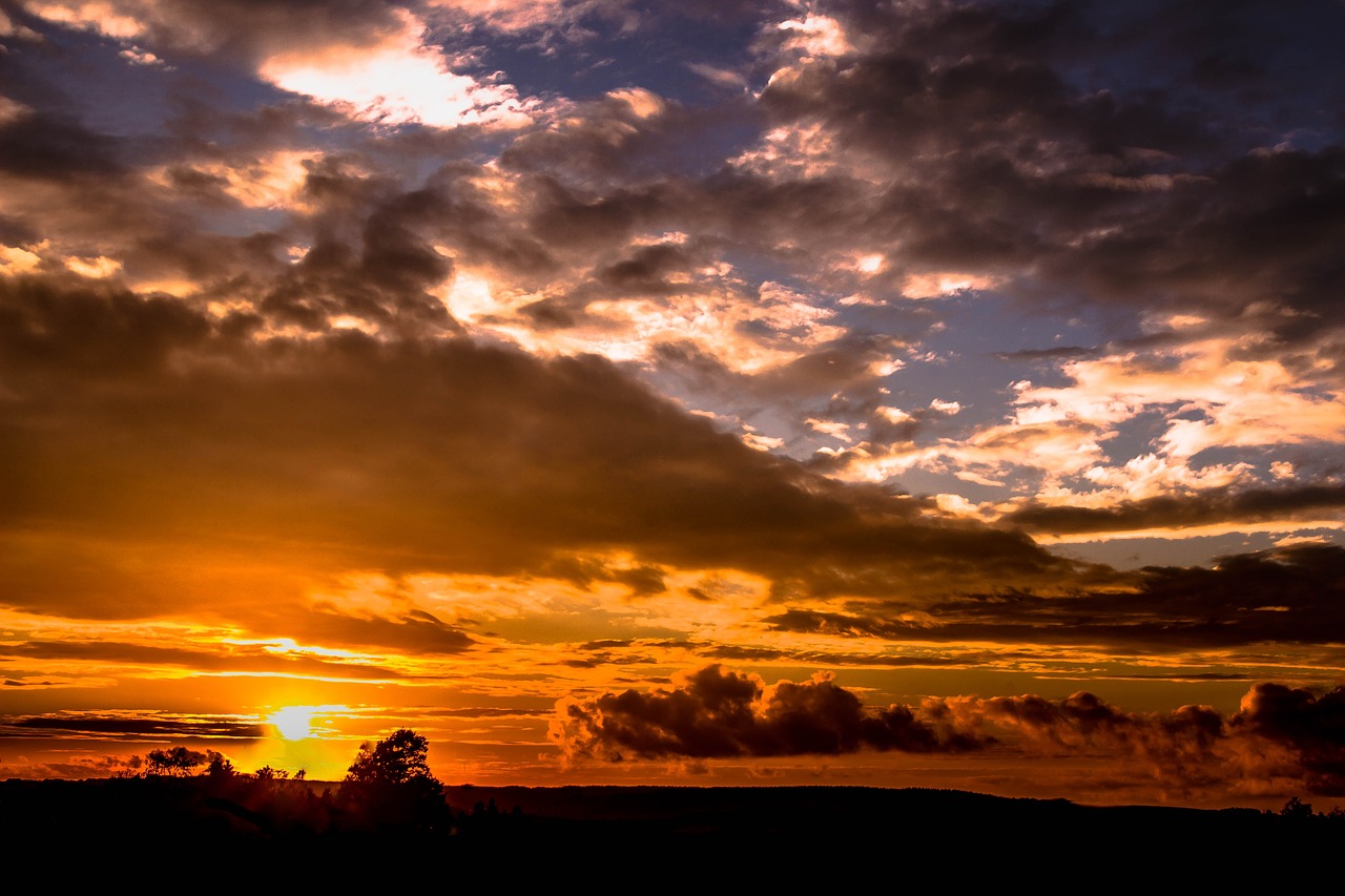 Image - sunset sun sky clouds wolkenspiel