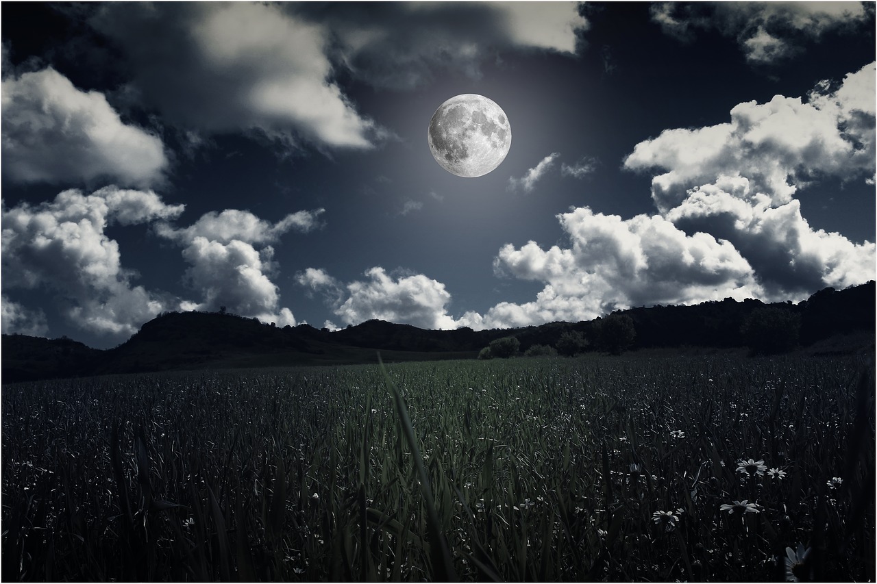 Image - landscapes moon night full moon