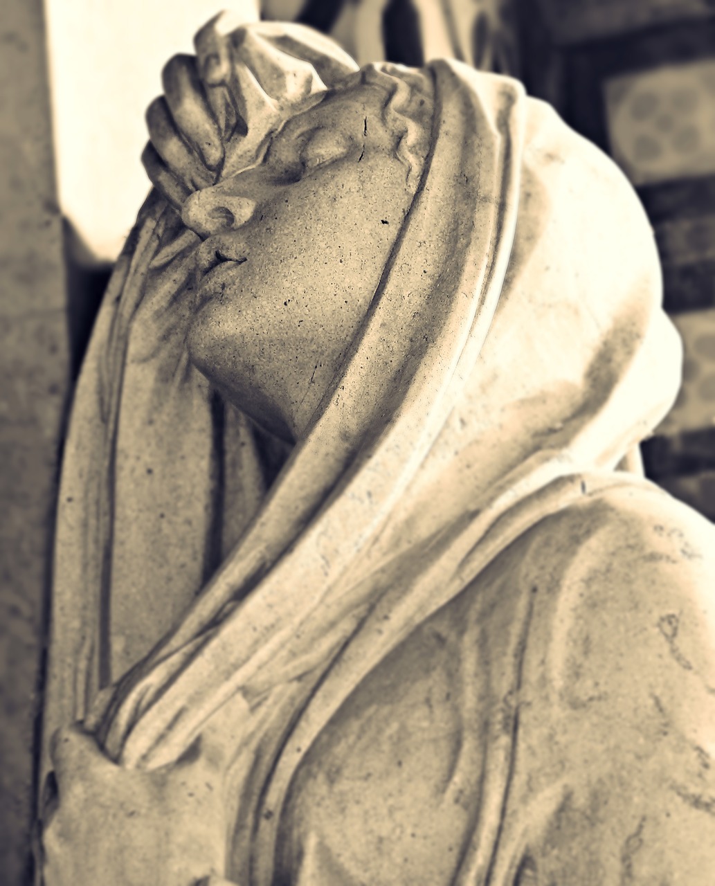 Image - cemetery grave tombstone figure