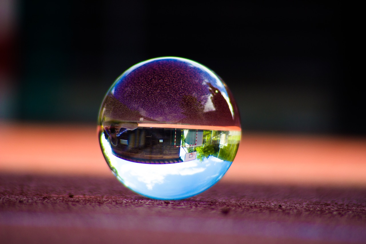 Image - glass ball dogwood wrong around