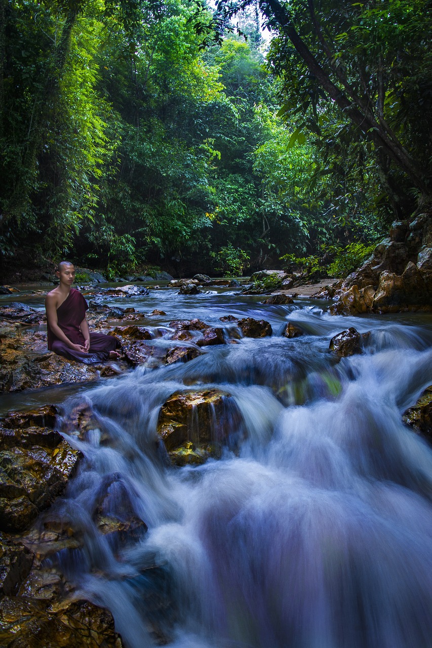 Image - theravada monk meditate meditation