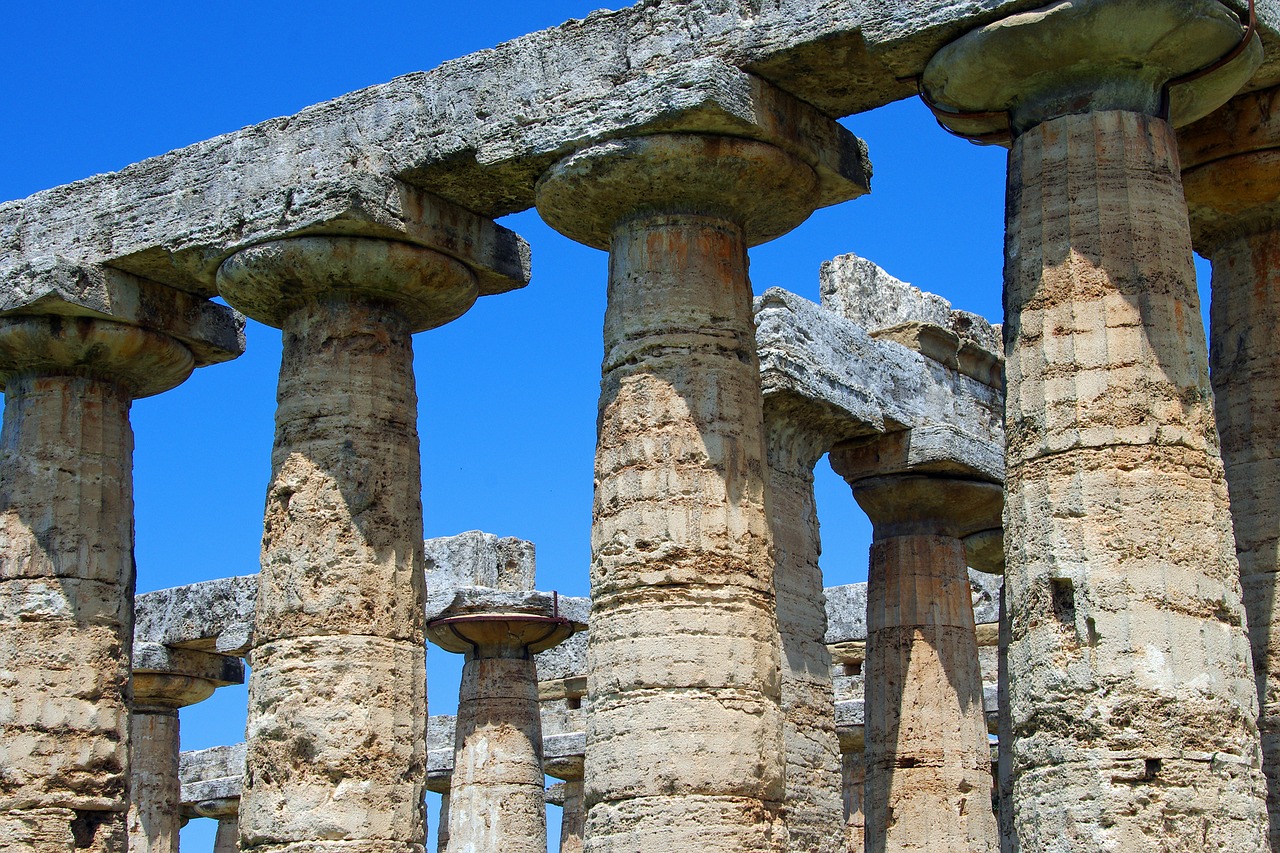Image - paestum salerno italy greek temple
