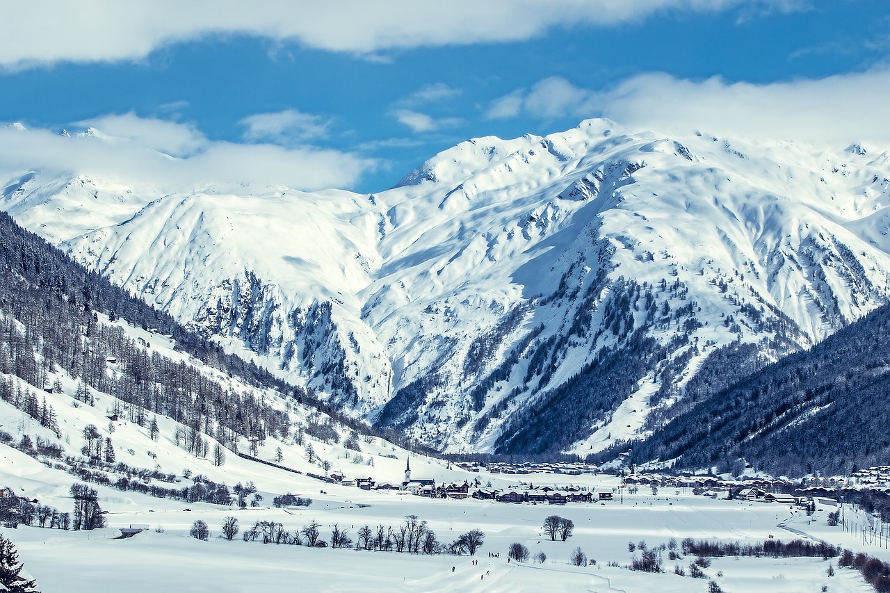 Image - mountains snow switzerland clouds