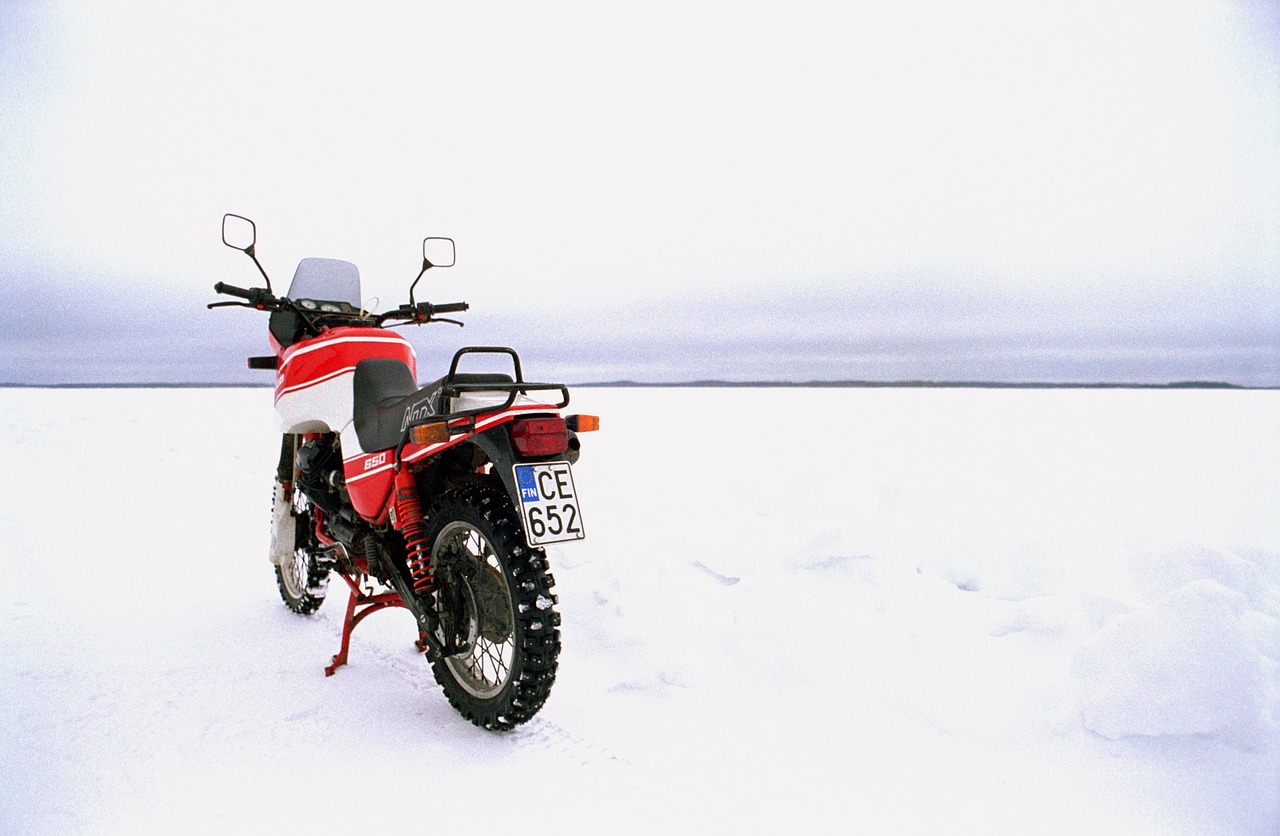 Image - winter motorcycle ice