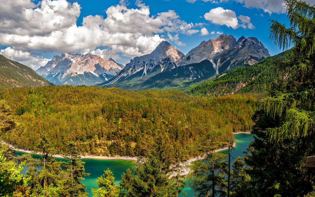 Image - landscape mountains clouds natural