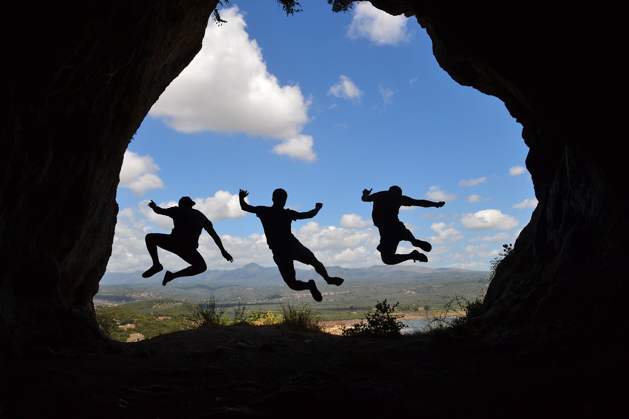 Image - shadow jump friendship vigor view