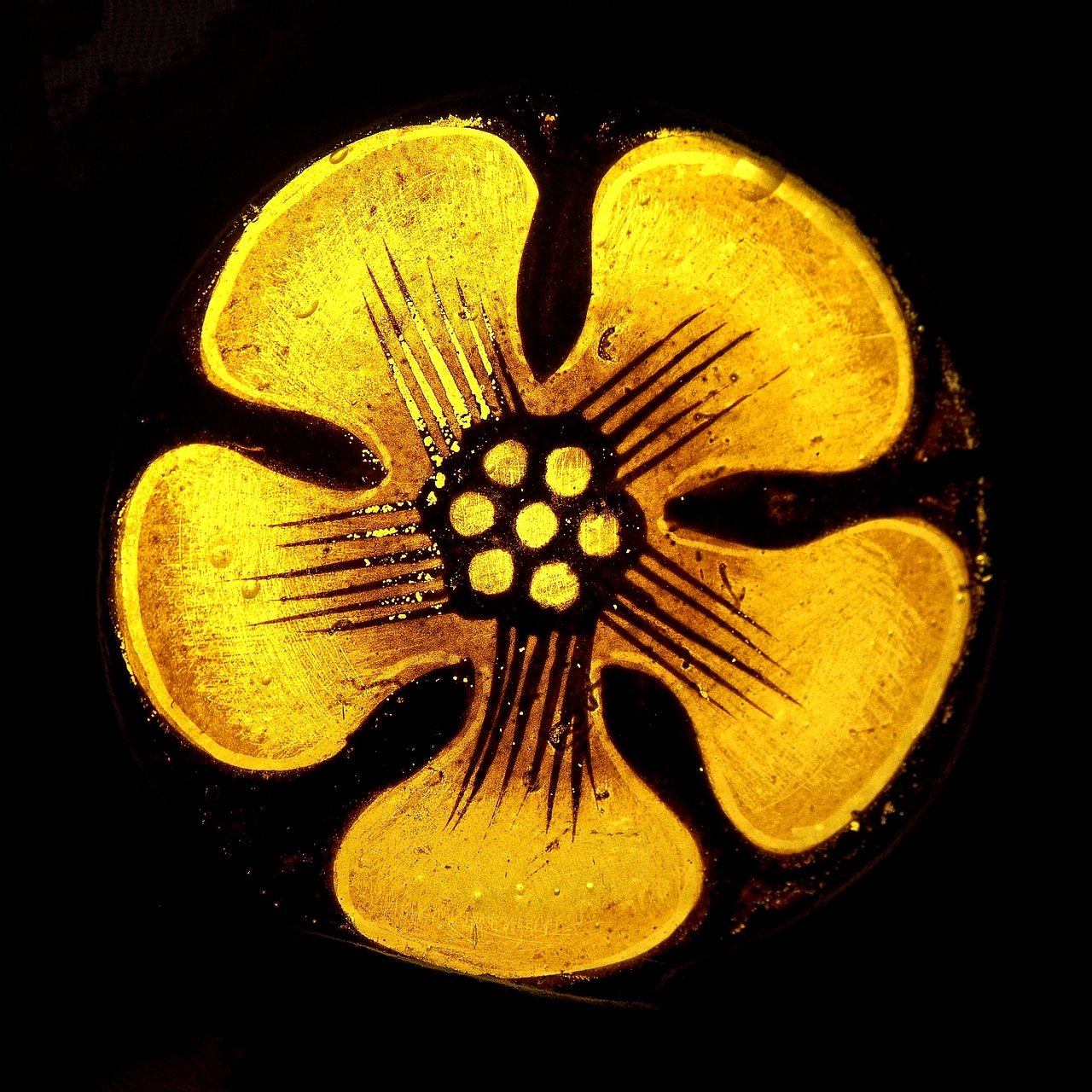 Image - stained glass stained glass flower