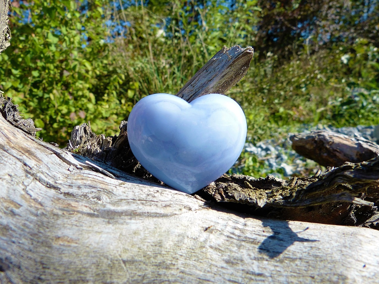 Image - heart love nature chalcedony