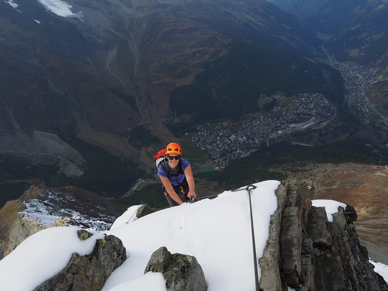 Image - climb climbing climber saas fee