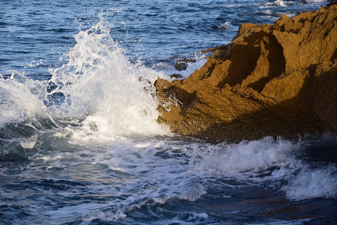 Image - rock sea water stone nature coast