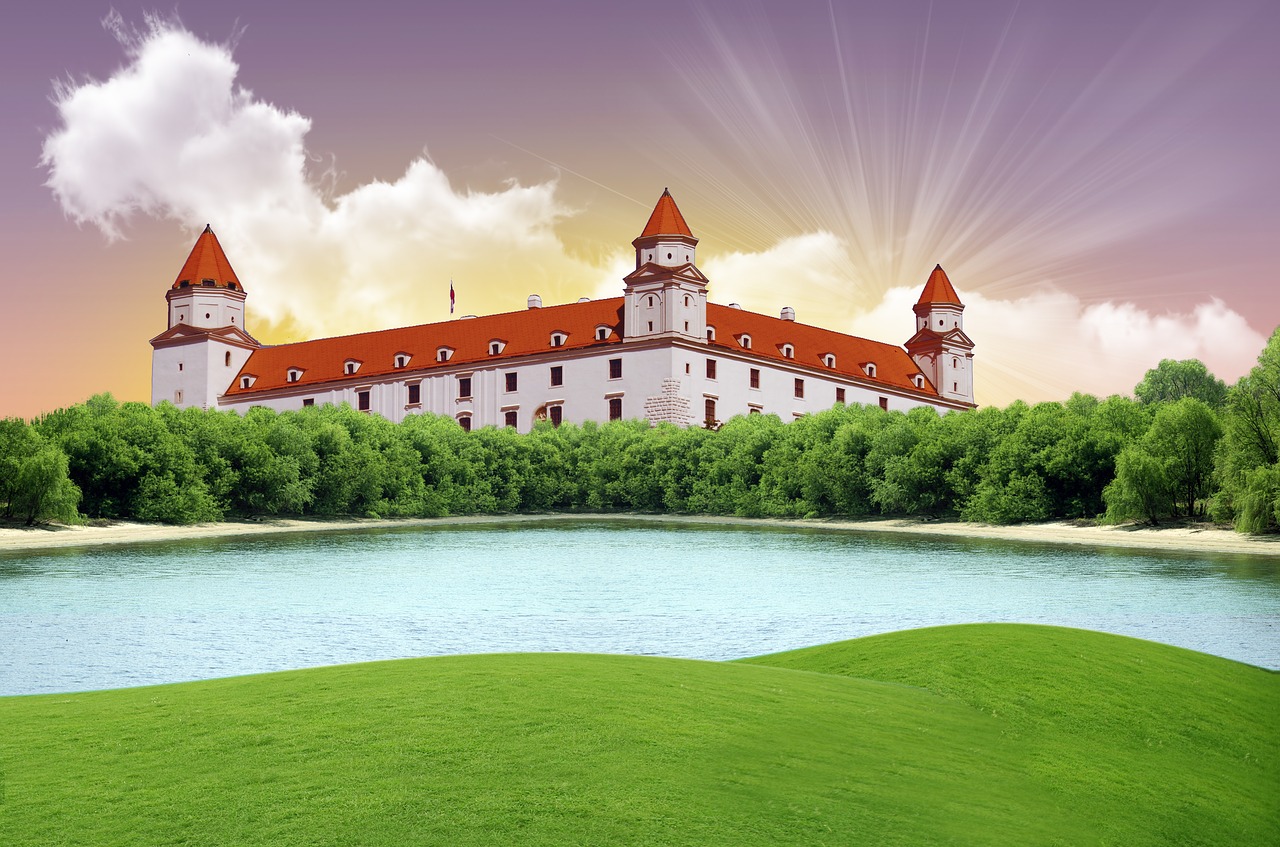 Image - bratislava colors graphic castle