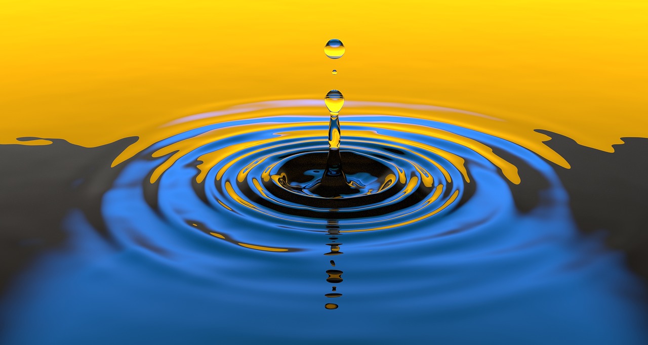 Image - water drop liquid splash wet