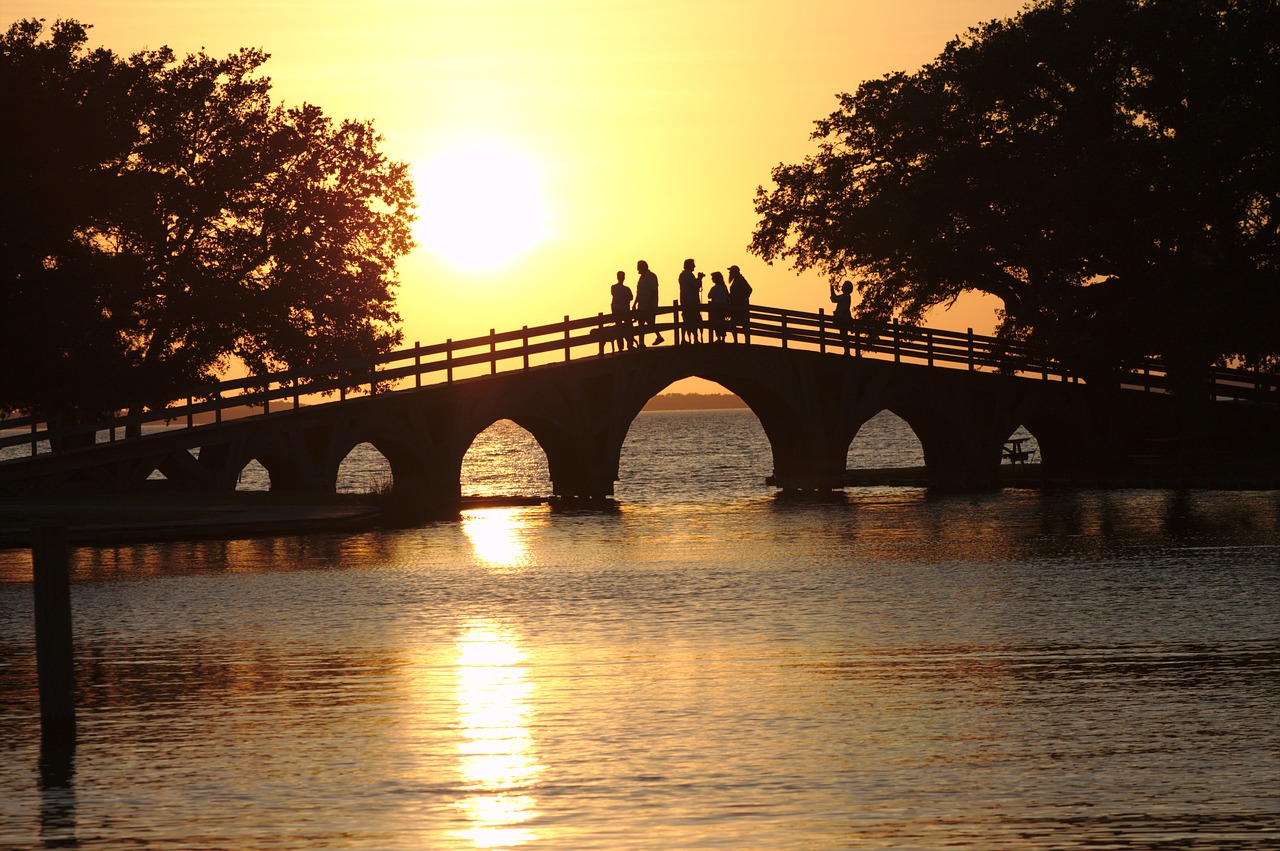 Image - sunset park bridge people outdoor