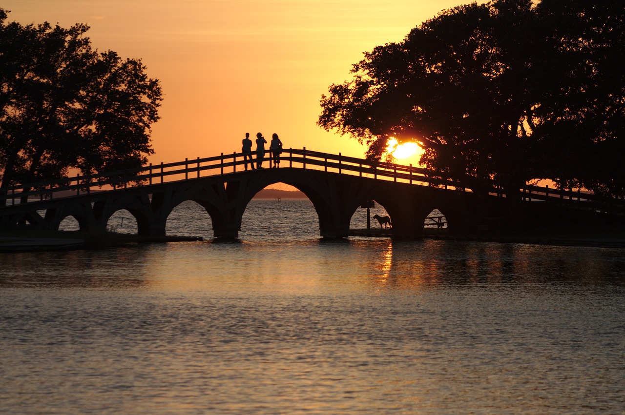 Image - sunset park bridge people outdoor