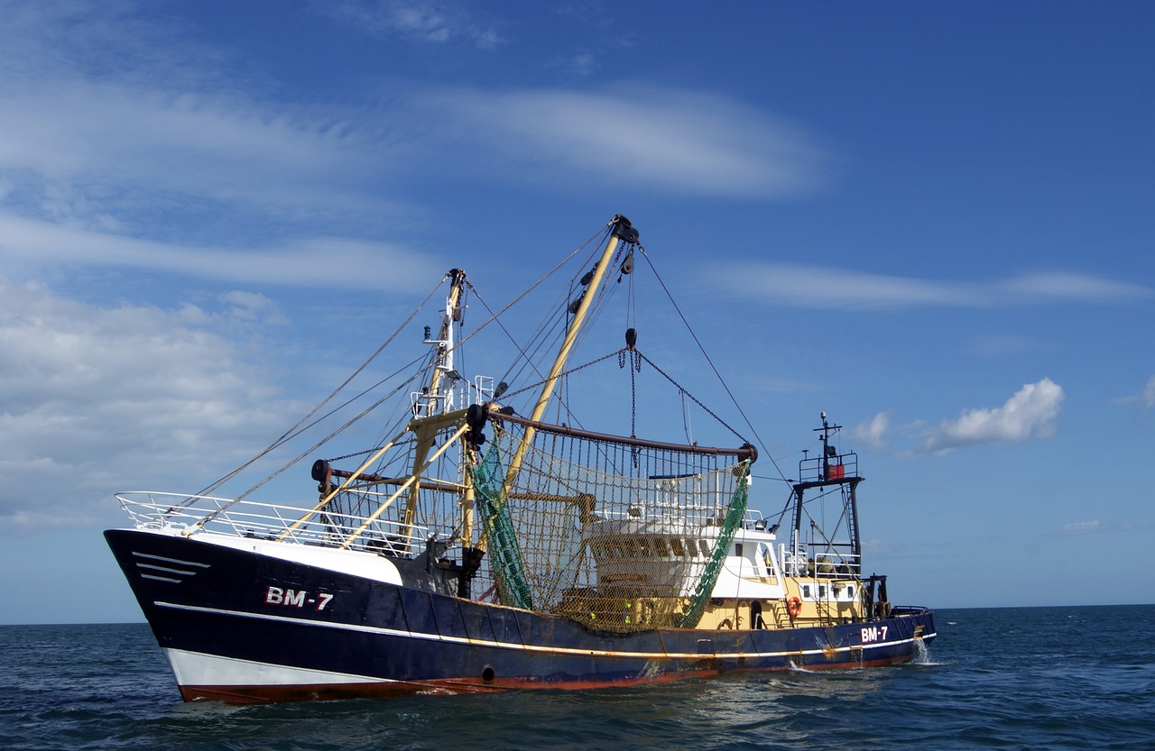 Image - sea trawler boat fishing ship sky