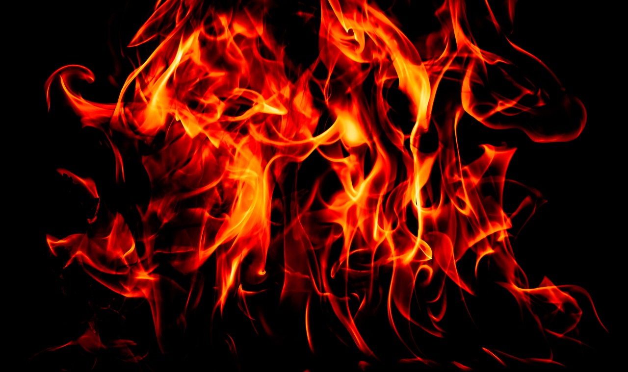Image - flame fire inferno orange burn