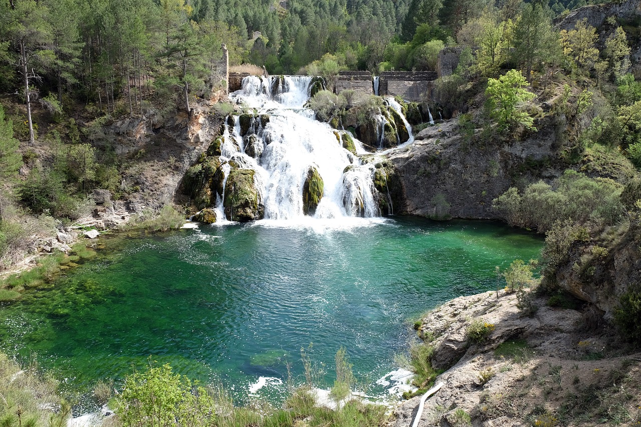 Image - waterfall lake water pool river