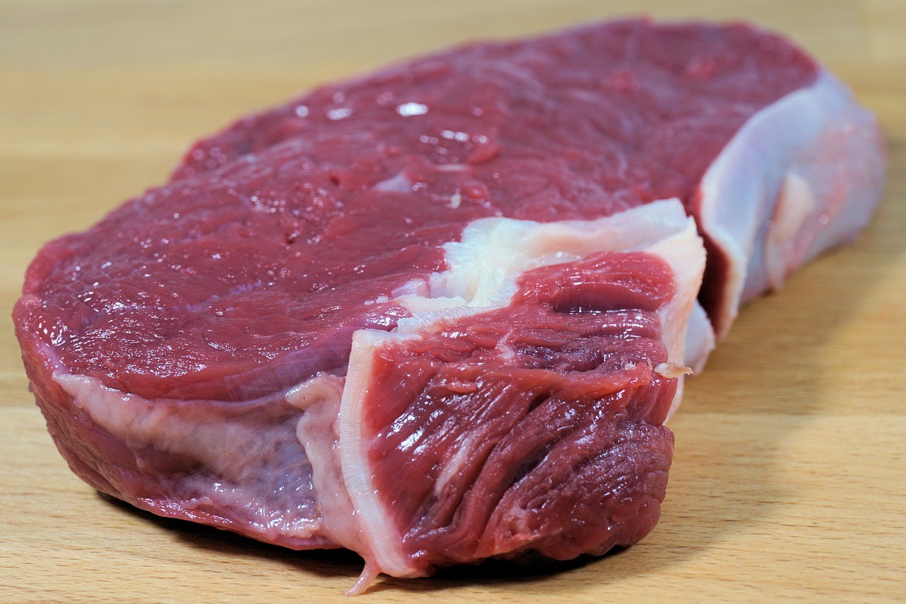 Image - meat raw food piece of meat beef