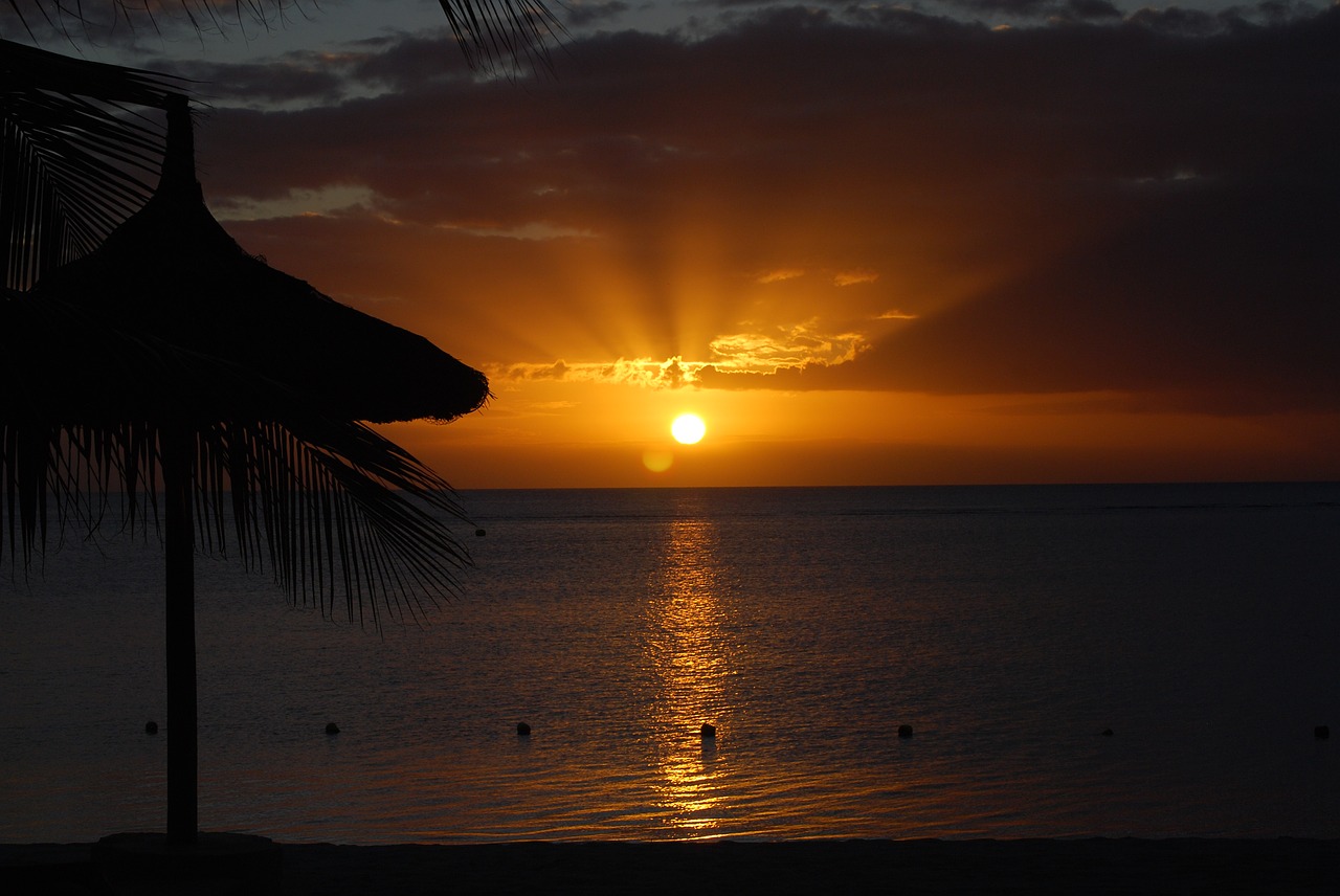 Image - sunset sugar beach mauritius