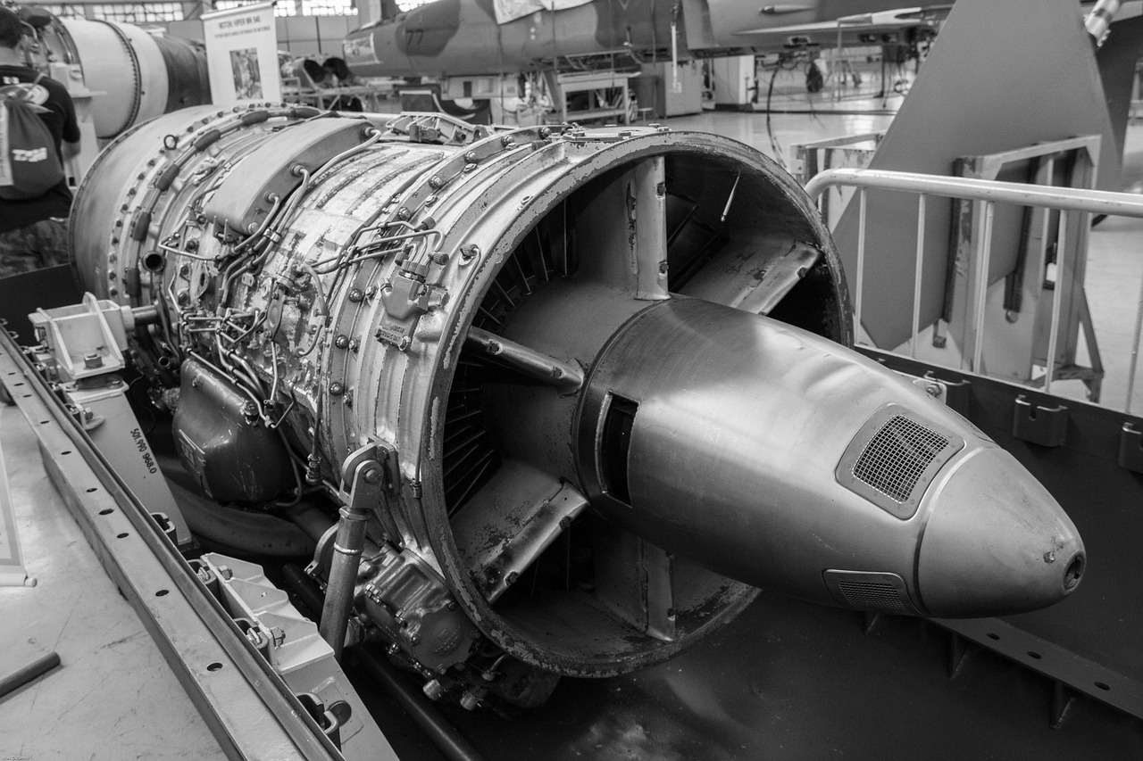 Image - turbine plane maintenance motor