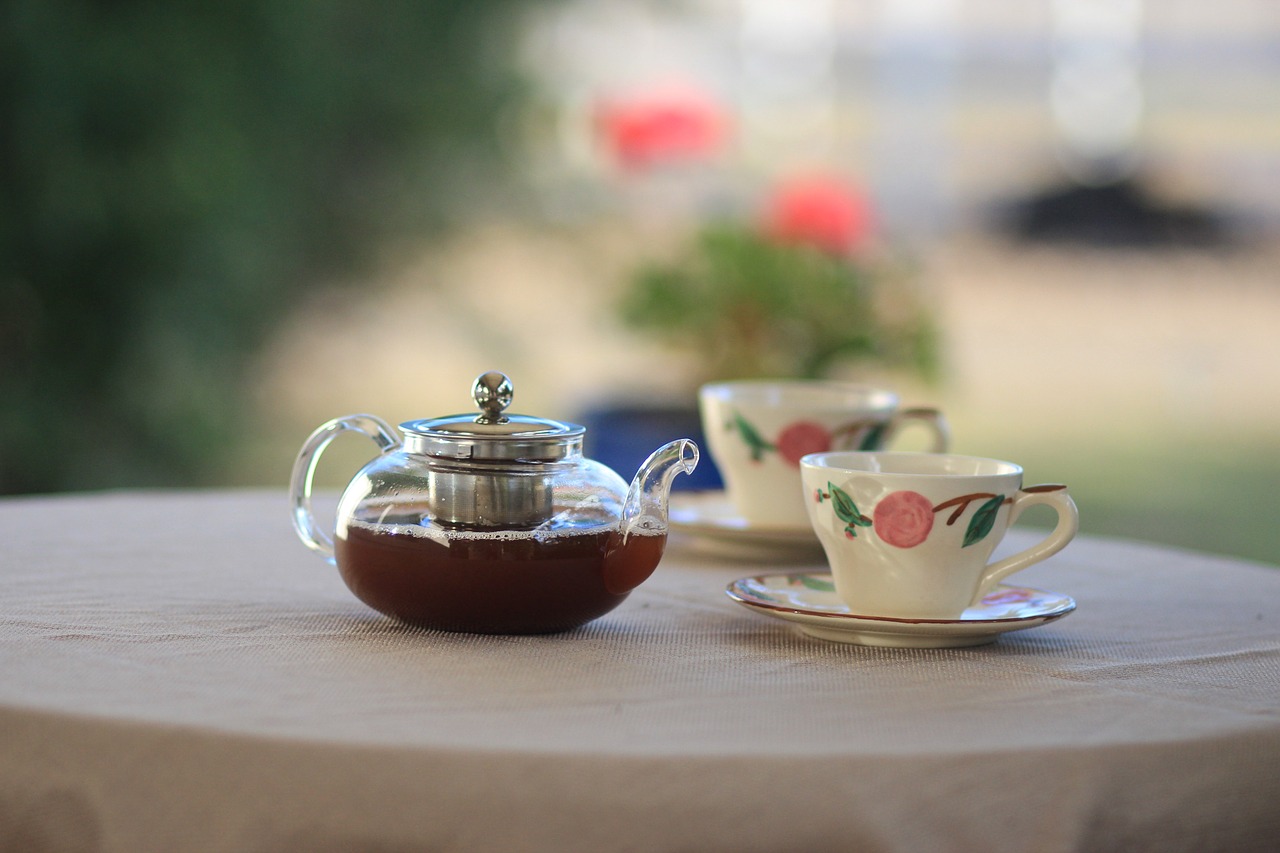 Image - tea cup hot drink black beverage