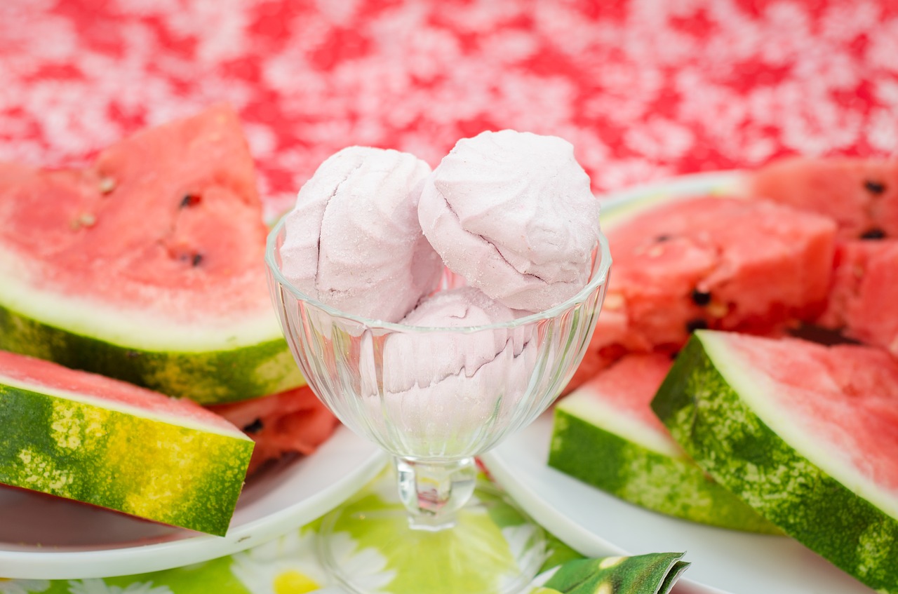 Image - watermelon marshmallow pink candy