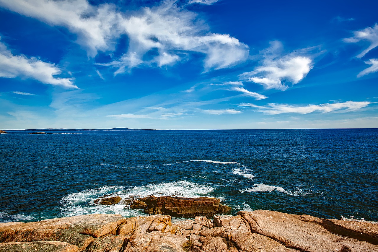 Image - bar harbor maine sky clouds sea