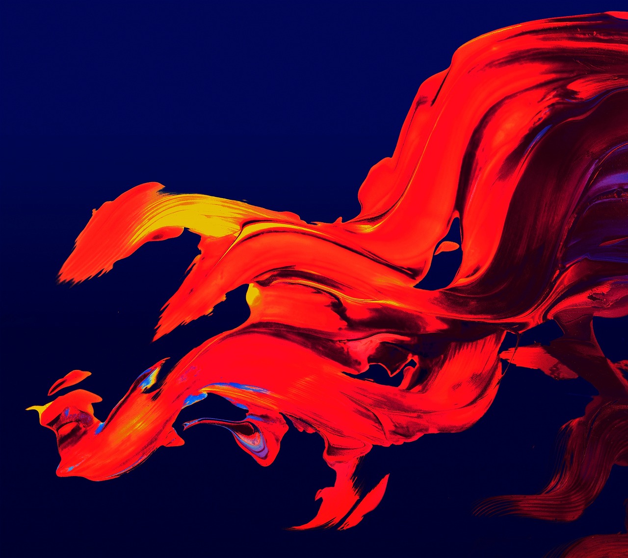 Image - flames red painting abstract