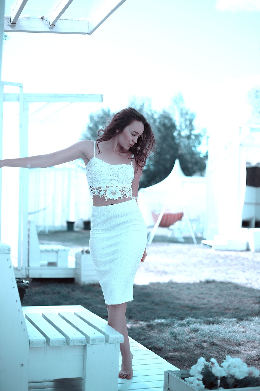 Image - white skirt girl fashion woman