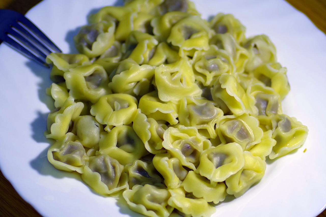 Image - tortellini pasta filling dish