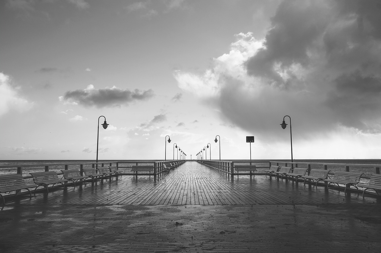 Image - boardwalk pier water sea coast