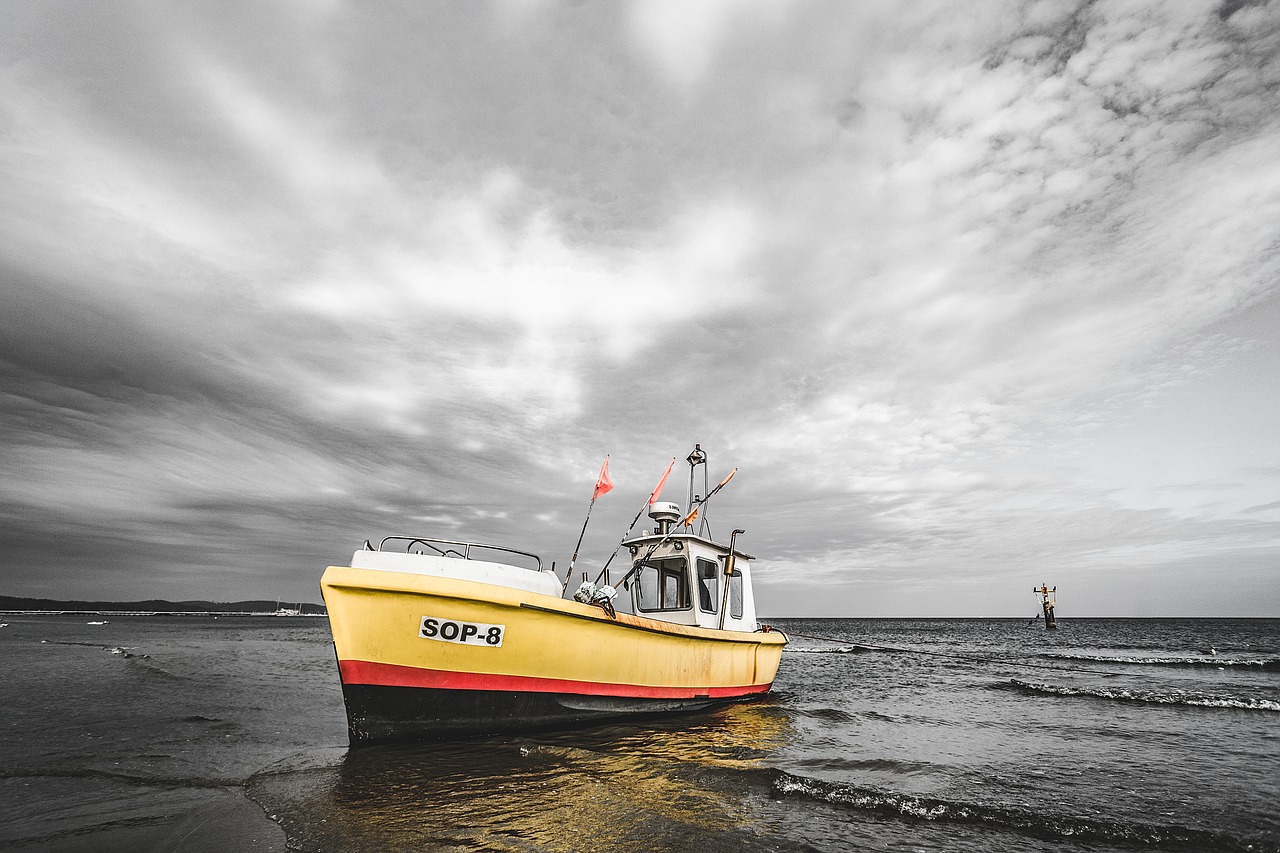 Image - boat shore fish boat sea water