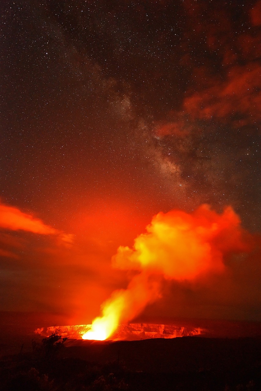 Image - volcano lava flowing eruption