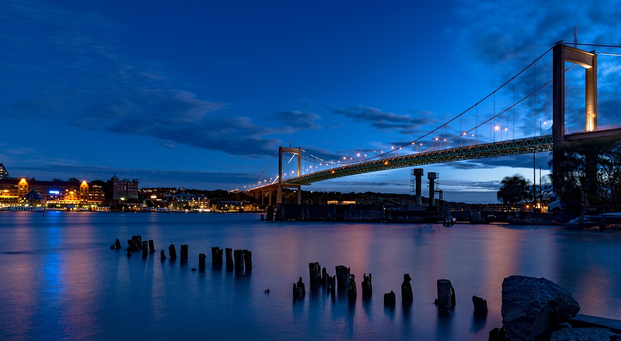 Image - älvsborgsbron gothenburg sunset