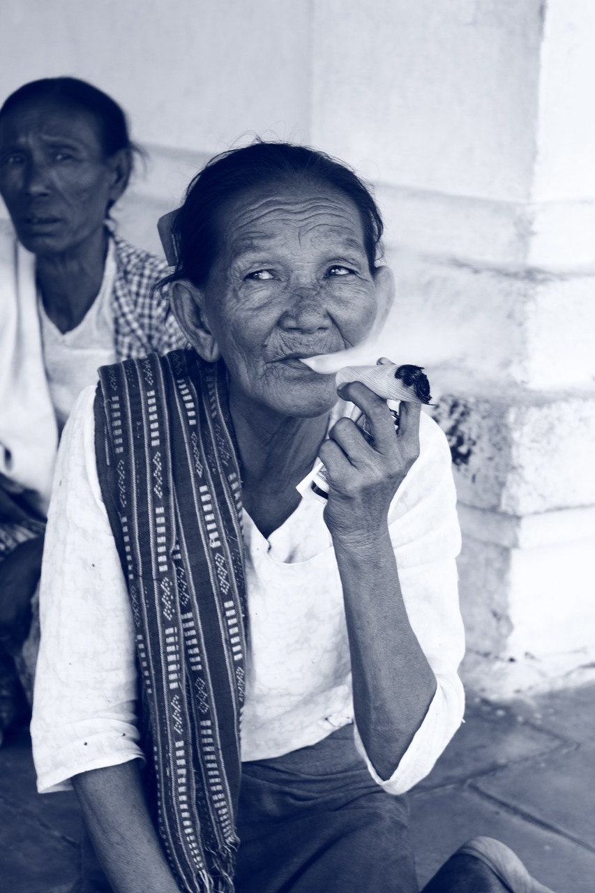 Image - burma cigar myanmar woman human