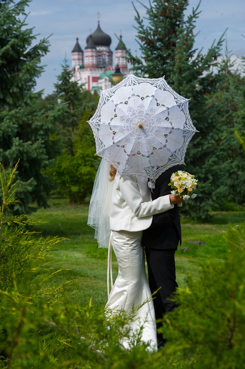 Image - umbrella white umbrella wedding