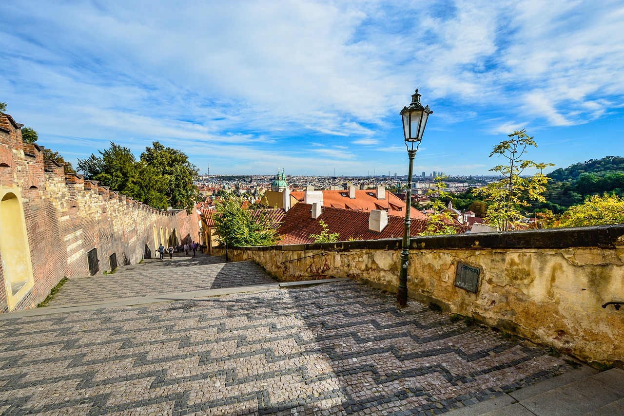 Image - prague staircase stairs view