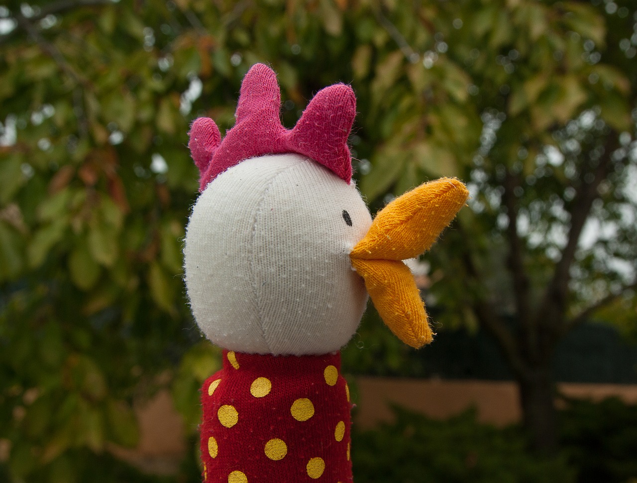 Image - cock chicken plush toy childhood