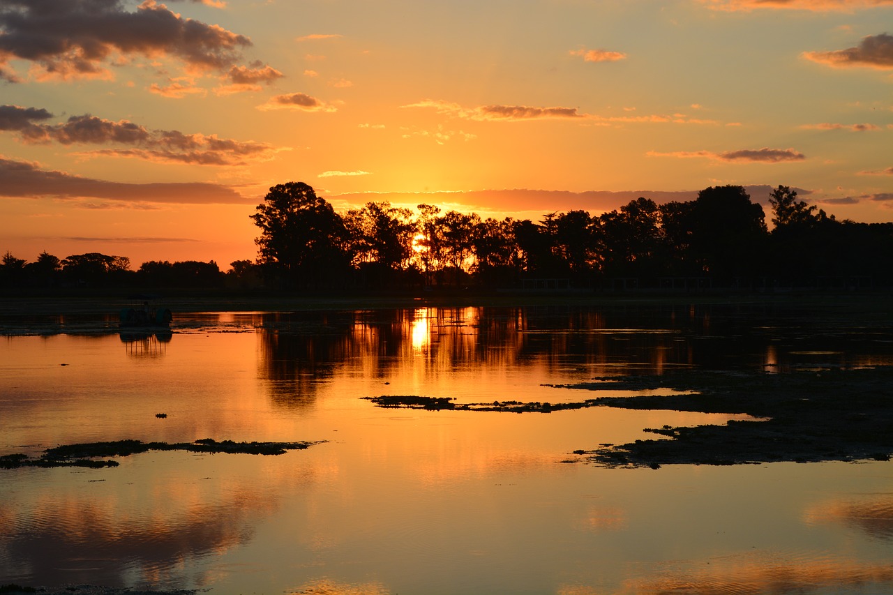 Image - landscape sunset nature laguna