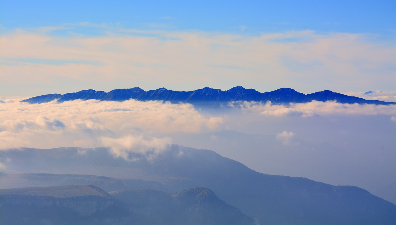 Image - mountains clouds landscape sky