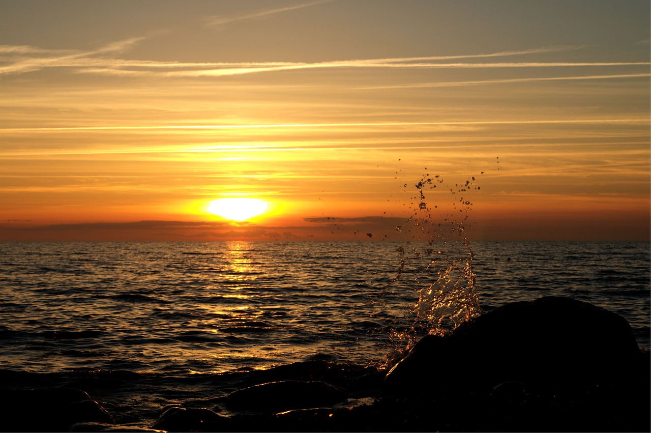 Image - sunset rügen lighting abendstimmung