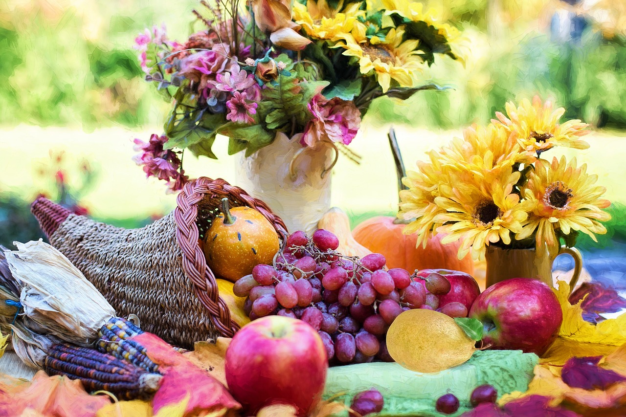 Image - cornucopia thanksgiving autumn fall