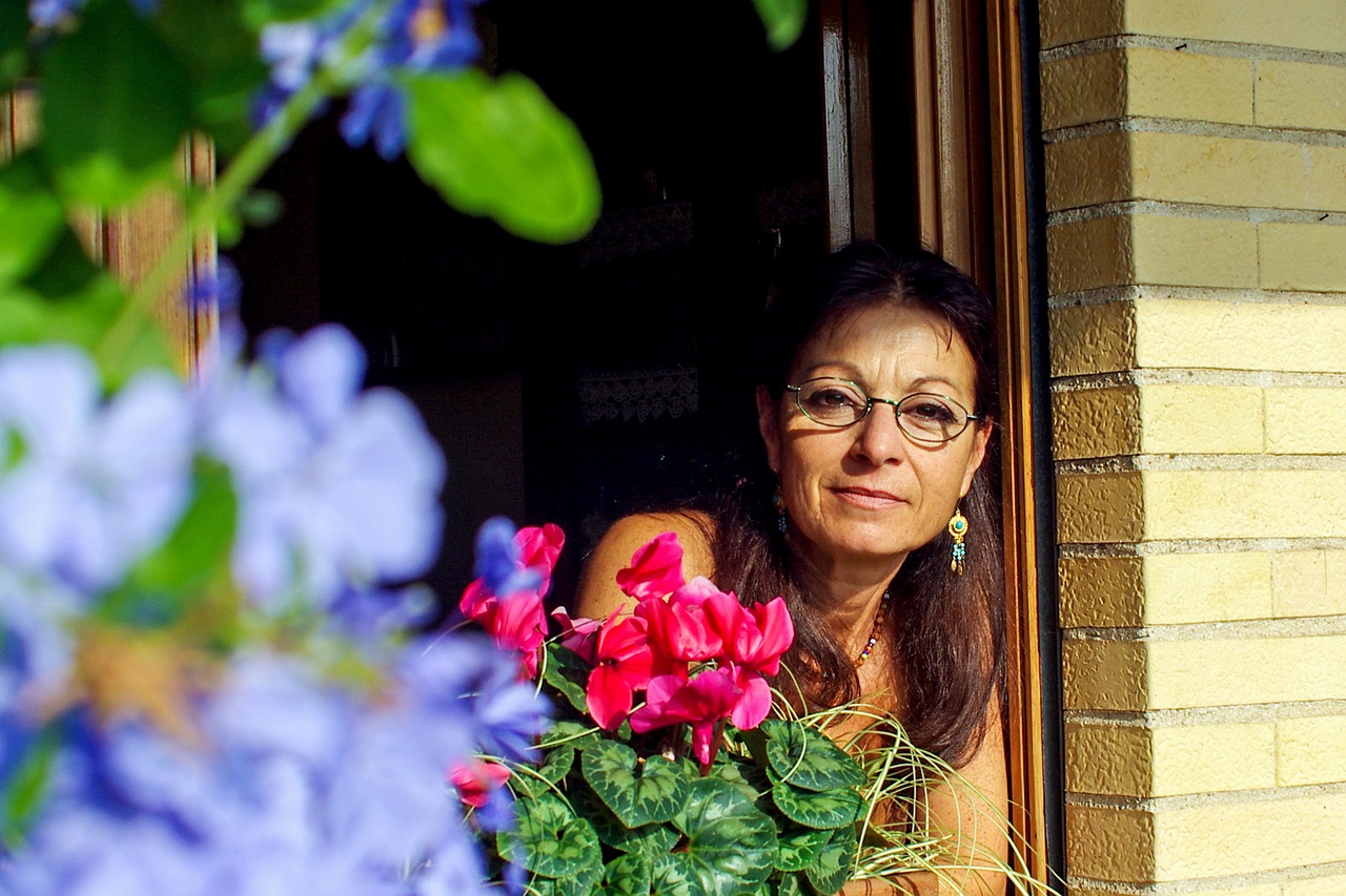 Image - woman smiling serenity sexagenarian