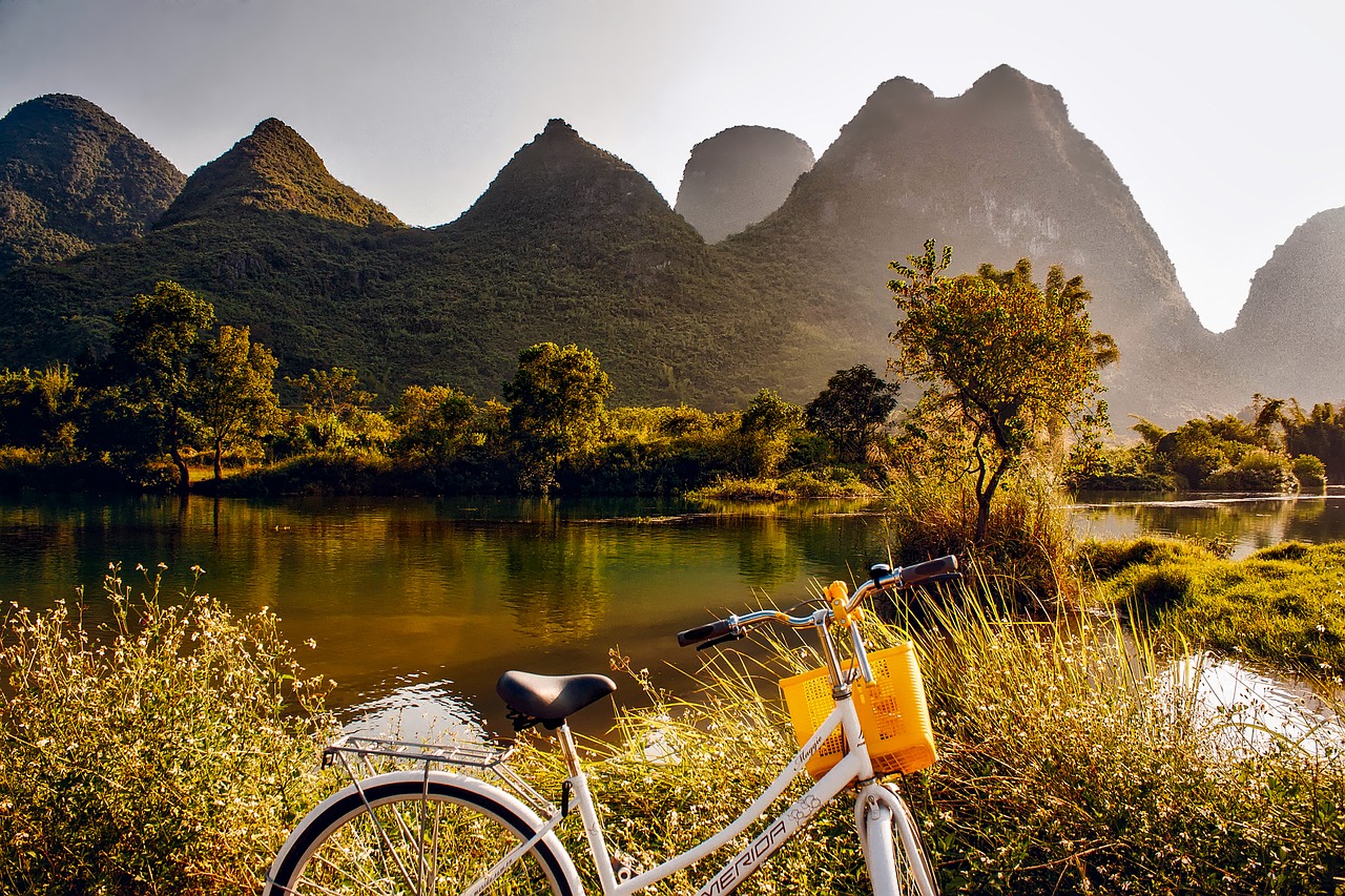 Image - china landscape sunrise mountains