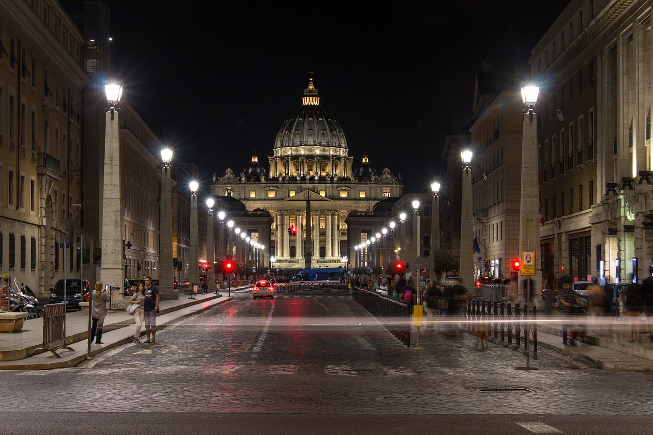 Image - rome night italy vatican mood